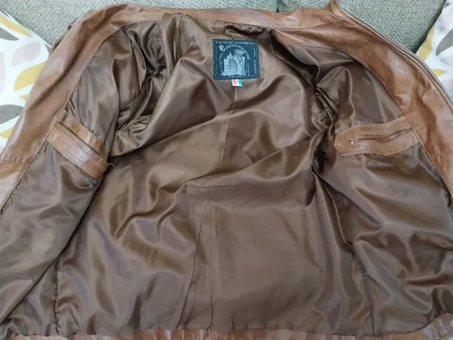 Giacca Montenapoleone Pelle Marrone