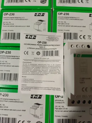 Limitatore sovratensione F&F OP-230 16 pezzi nuovi
