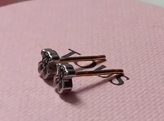 Pendientes Oso Tous Diamantes Negros Oro