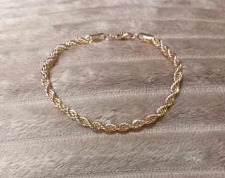 Pulsera dorada acero inoxidable