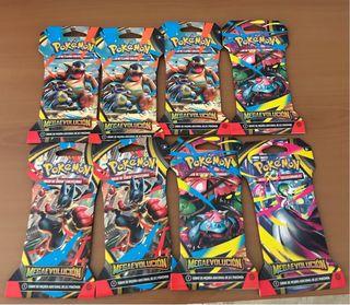 8 Sobres emblistados Pokémon Megaevolución