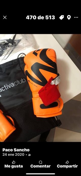 Guantes de Boxeo Naranja y Negro