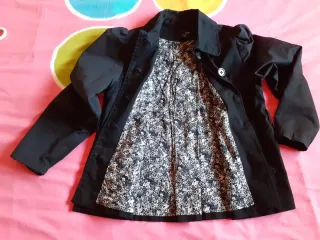 Parka H&M Mujer Talla 46 Negra