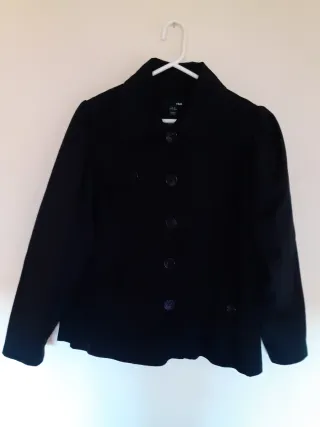 Parka H&M Mujer Talla 46 Negra