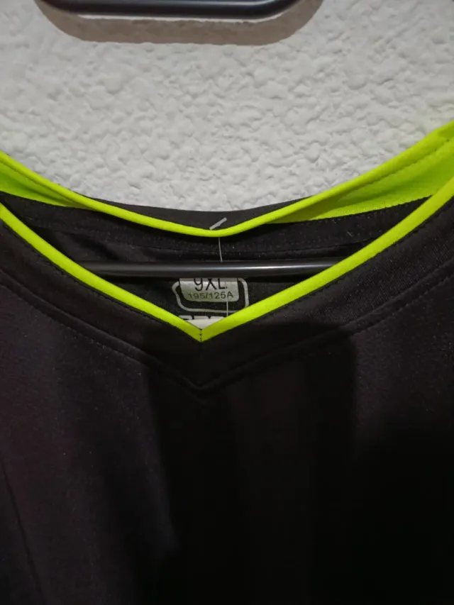 Maglietta uomo taglia grande nera e verde