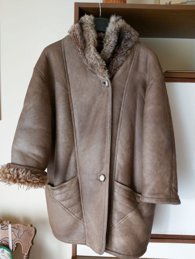 Montone donna pelliccia marrone