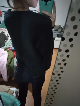 Sudadera Adidas Negra con Logo Multicolor