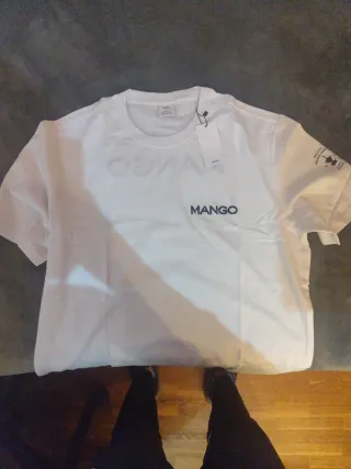 Camiseta básica Mango blanca