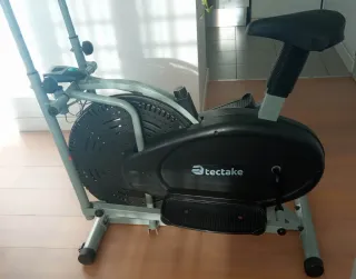 Bicicleta Estática Tectake Gris