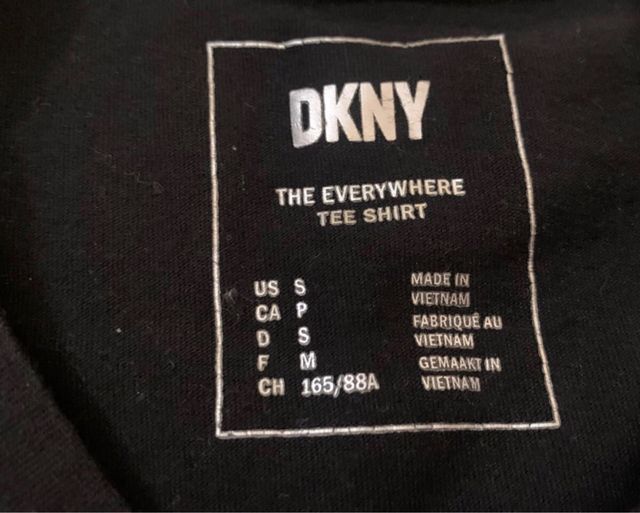 Camiseta DKNY Mujer Talla M Negra