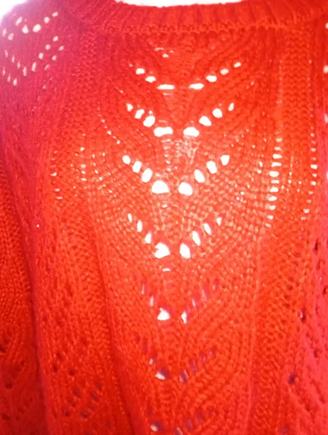 Jersey 2.5 rojo con calados