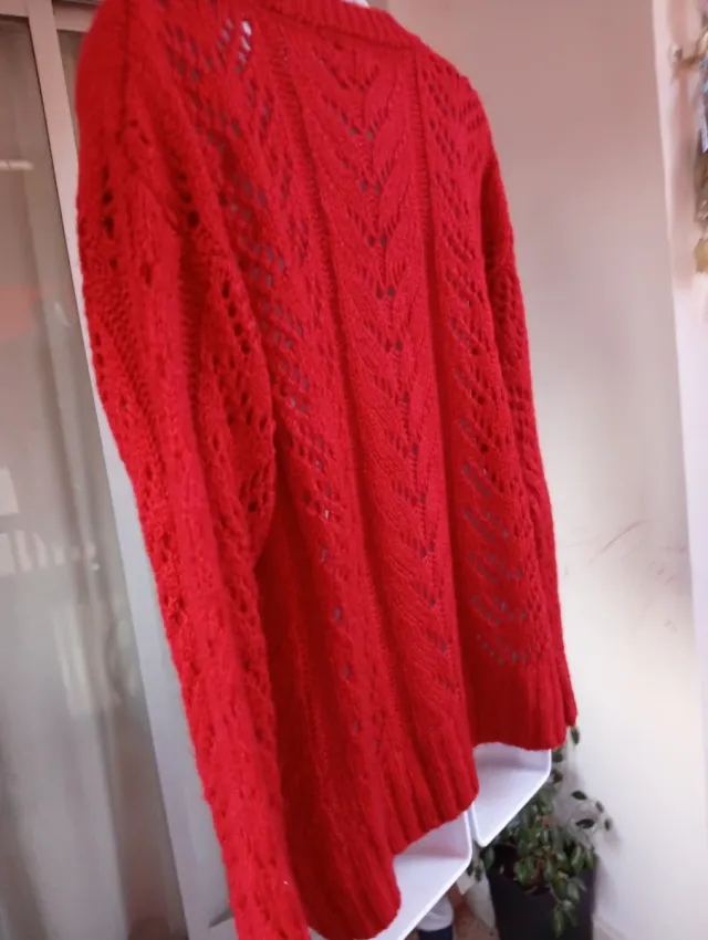 Jersey 2.5 rojo con calados