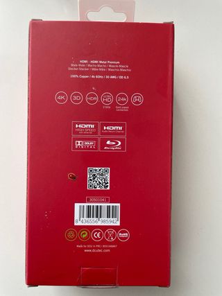 Cable HDMI DCU 2m 4K @60Hz