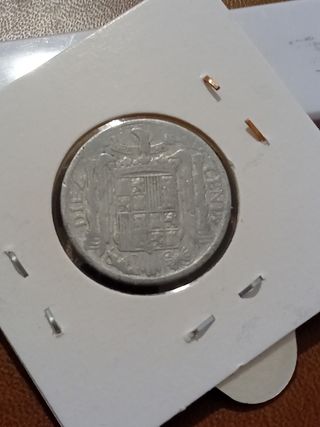 Moneda 10 Céntimos España 1945