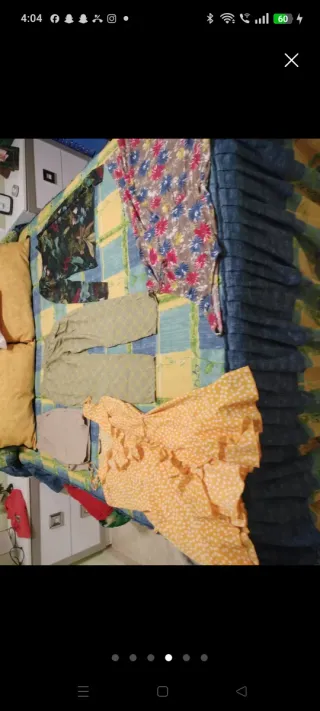 Ropa Talla XS Verde y Multicolor