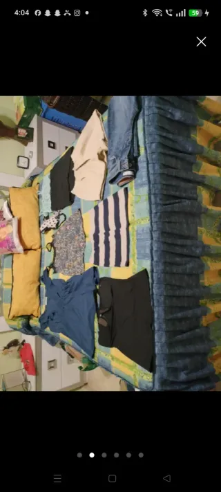 Ropa Talla XS Verde y Multicolor