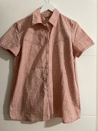 Camisa floral manga corta