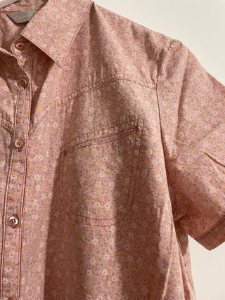 Camisa floral manga corta