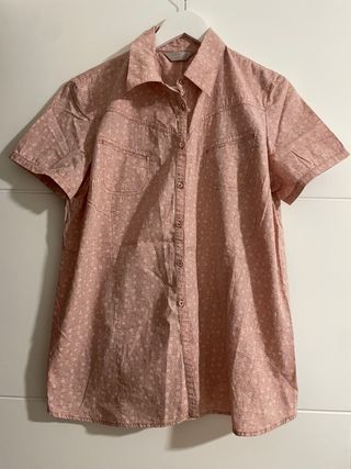 Camisa floral manga corta