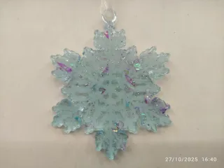 Fiocchi di neve in resina epossidica
