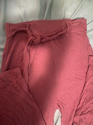 Pantalones anchos rosas Green Coast