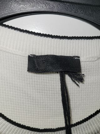 Camiseta Prada Blanca/negra tejido de punto