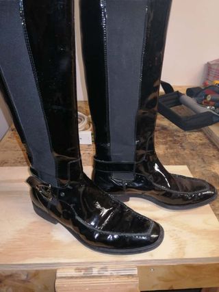 Stivali donna neri lucidi