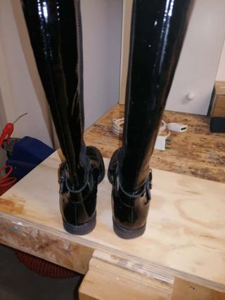 Stivali donna neri lucidi