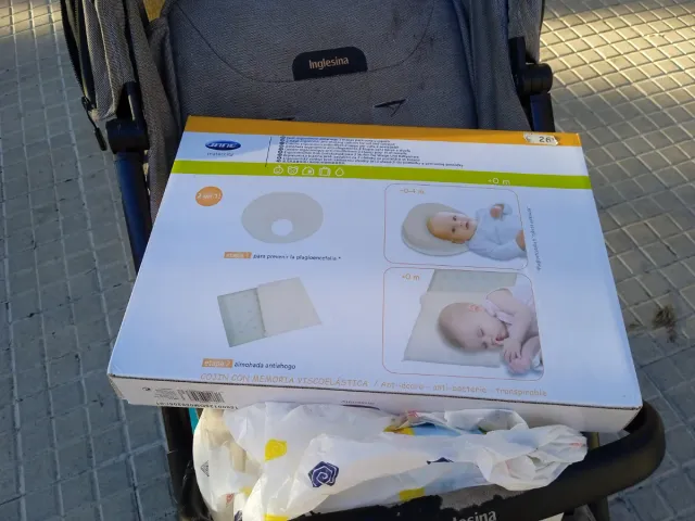 Almohada bebé plagiocefalia y antiahogo