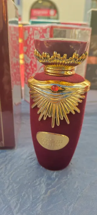 Perfume Sakeena Árabe Dorado y Rojo