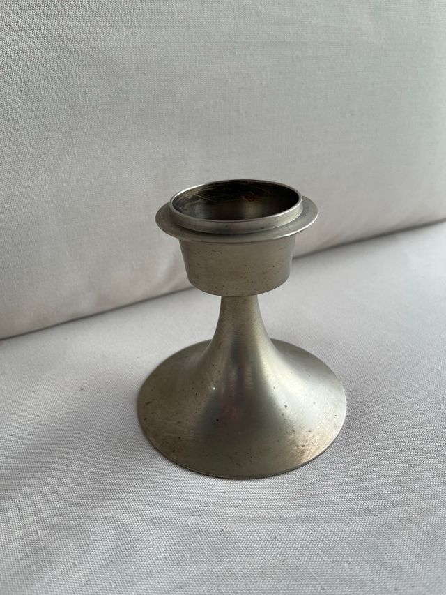 Antico Candelabro in Ottone Art Déco 1940