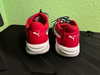 Zapatillas Puma Deportivas Rojas y Blancas