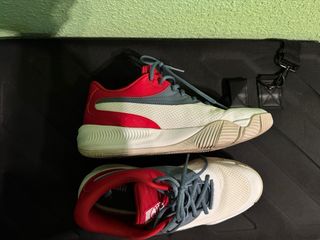 Zapatillas Puma Deportivas Rojas y Blancas