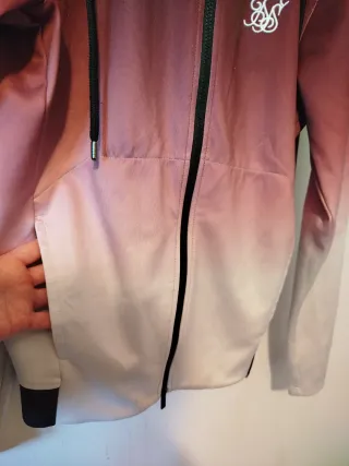 Sudadera Unisex granate y Blanca