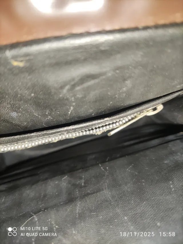 Bolso de mano marrón vintage