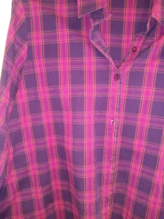 Camisa cuadros manga larga