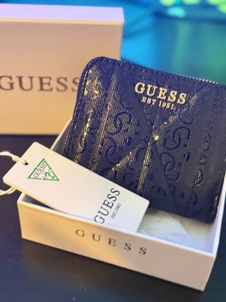 Billetera Guess Negra Tarjetero Monedero