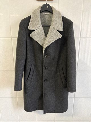 Abrigo 3/4 Zara Gris Talla M