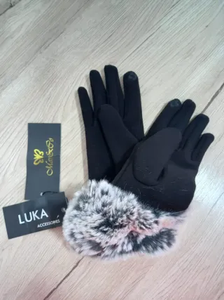 GUANTES invierno pelo sintético NUEVOS etiqueta