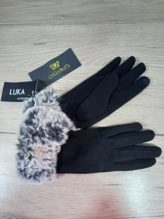 GUANTES invierno pelo sintético NUEVOS etiqueta