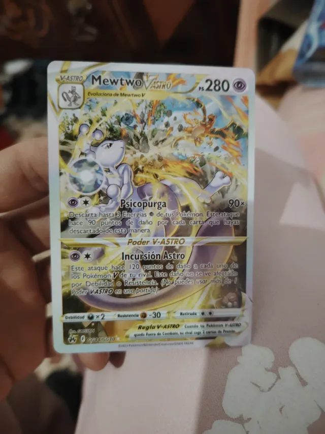 Carta Pokémon Mewtwo V ASTRO 280 HP
