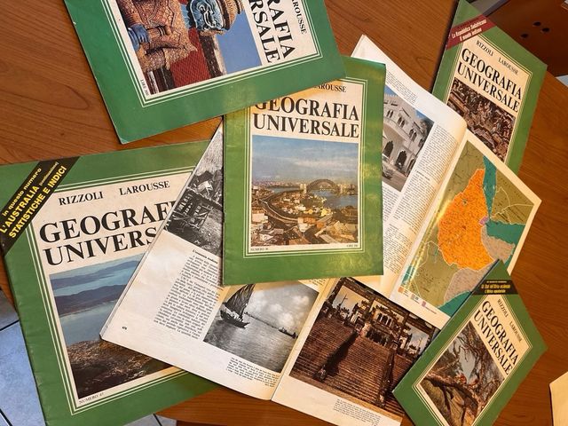 7 Fascicoli Geografia Universale Rizzoli Larousse