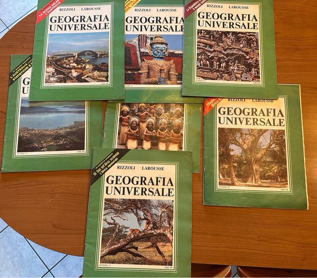 7 Fascicoli Geografia Universale Rizzoli Larousse