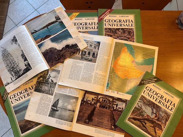 7 Fascicoli Geografia Universale Rizzoli Larousse