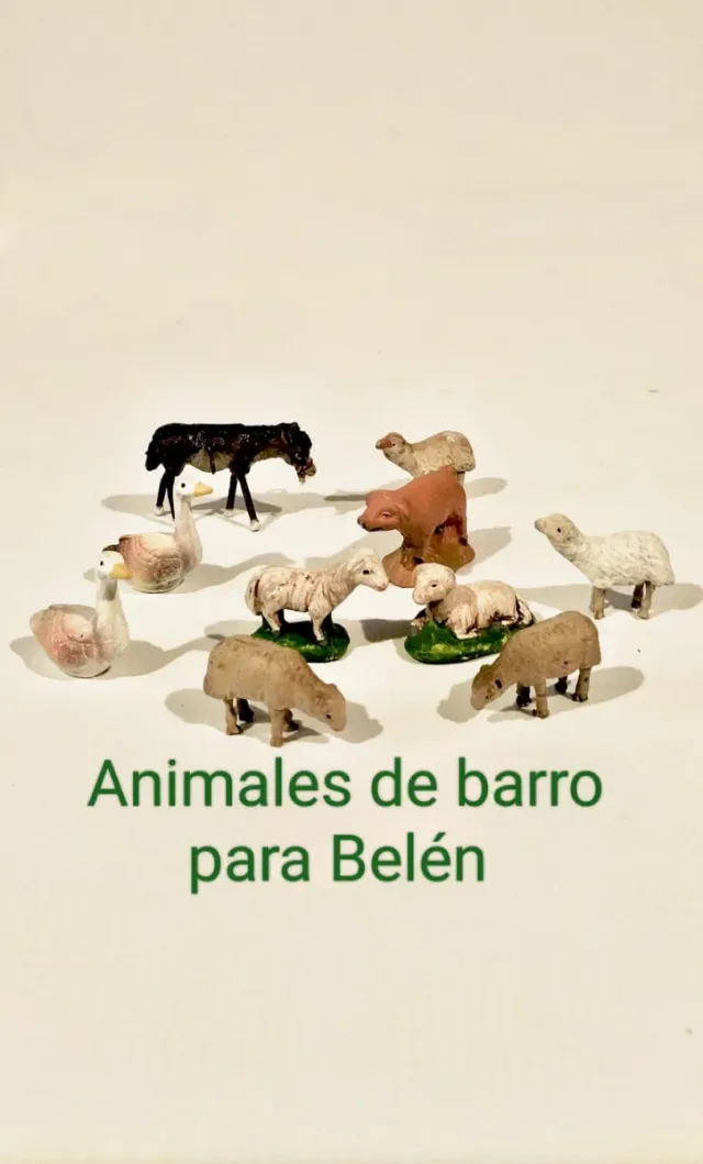 Animali in argilla per presepe