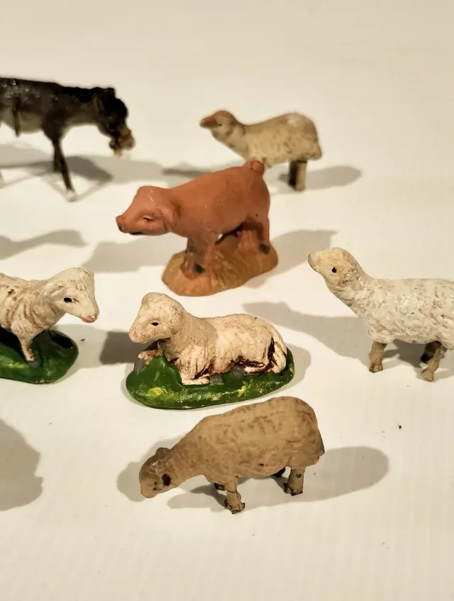 Animali in argilla per presepe