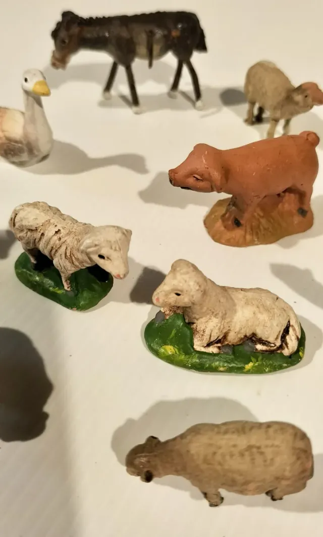 Animali in argilla per presepe