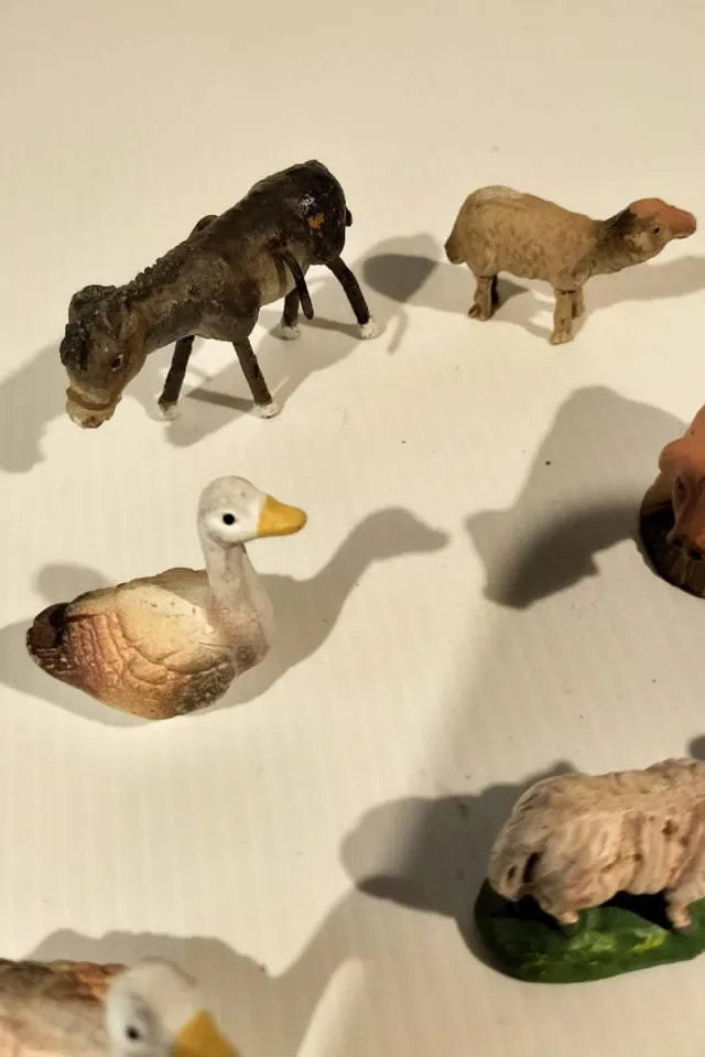 Animali in argilla per presepe