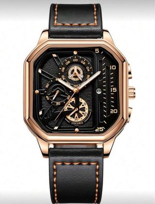 Reloj YOLAKO Hombre Negro y Dorado