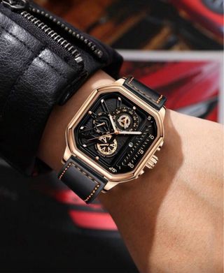 Reloj YOLAKO Hombre Negro y Dorado